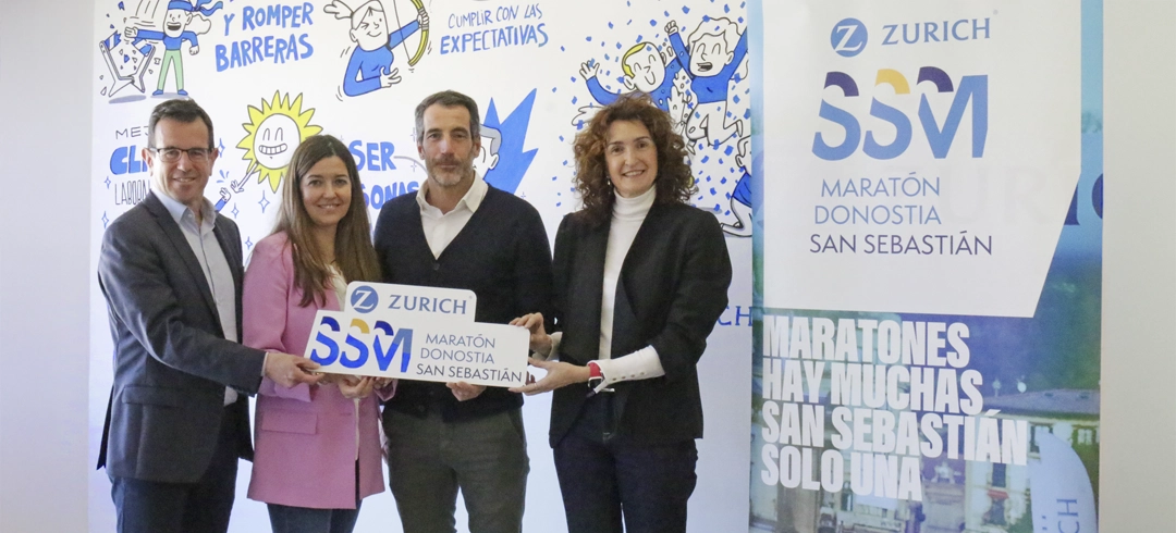 Zurich Seguros extiende su patrocinio principal de la Zurich Maratón San Sebastián hasta 2028